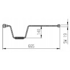 ALKO Galvanized crank for caravan for legs