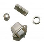 Cierre cromado Mini Lock completo para muebles de caravanas y autocravanas