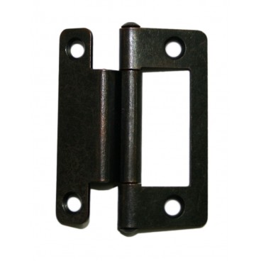 Angular metallic hinge