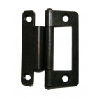 Angular metallic hinge