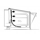 Set de instalaci&oacute;n avance THULE  QuickFit para Toldos