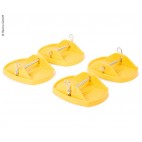 Supports for caravan retractable legs